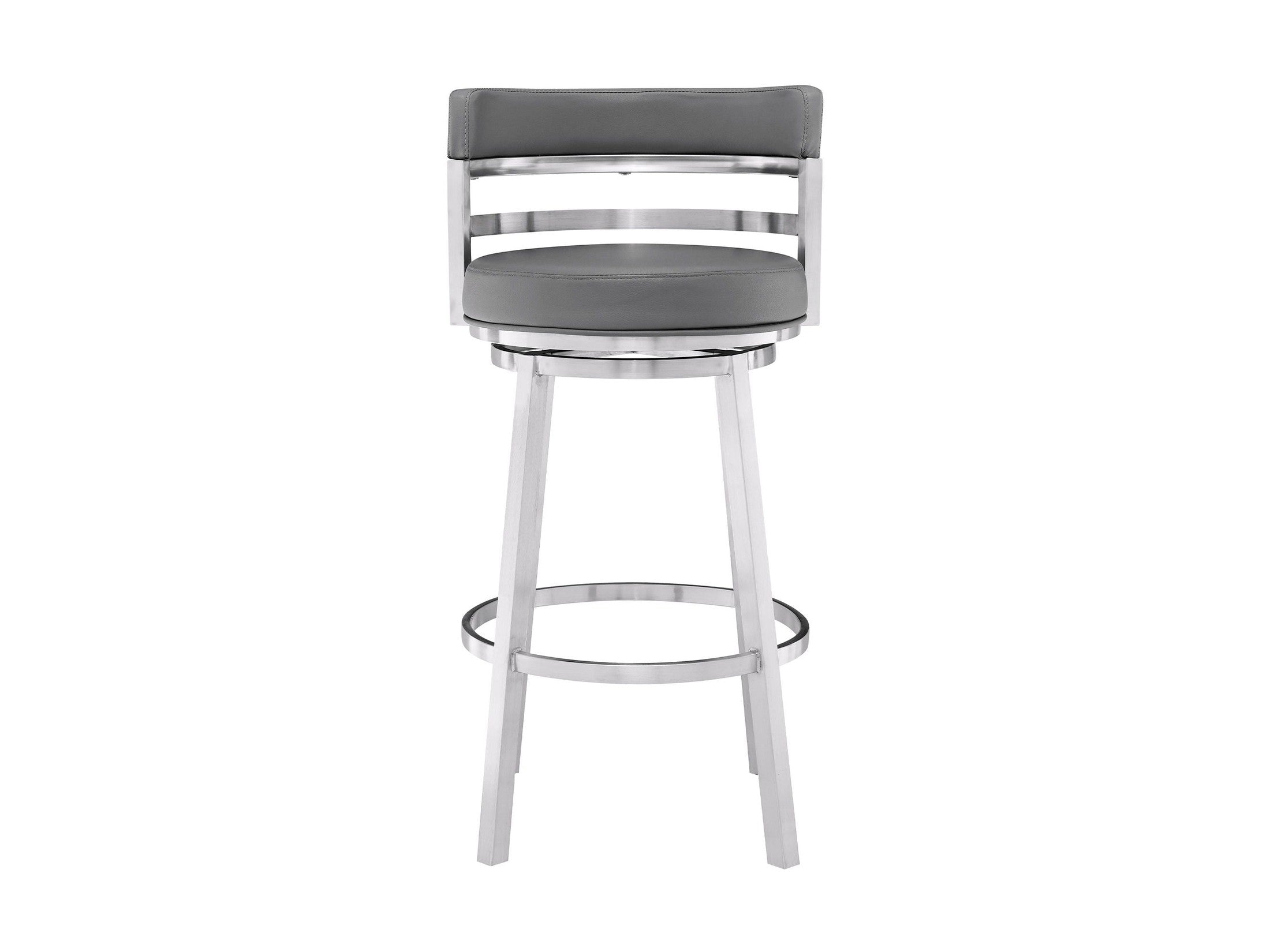 Madrid - Swivel Stainless Steel Bar Stool