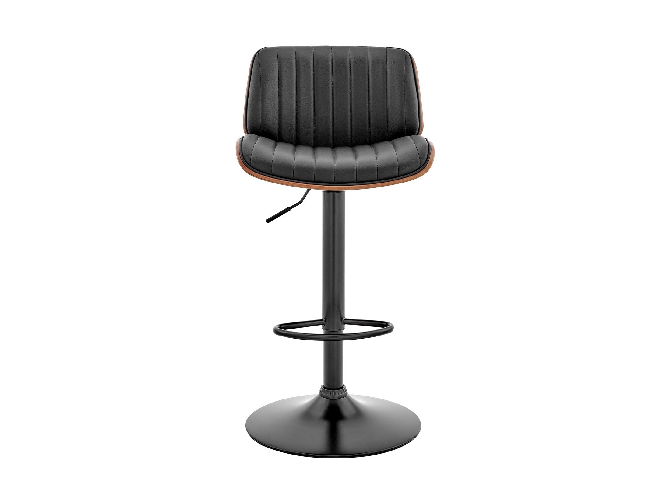 Brock - Adjustable Bar Stool With Black Base