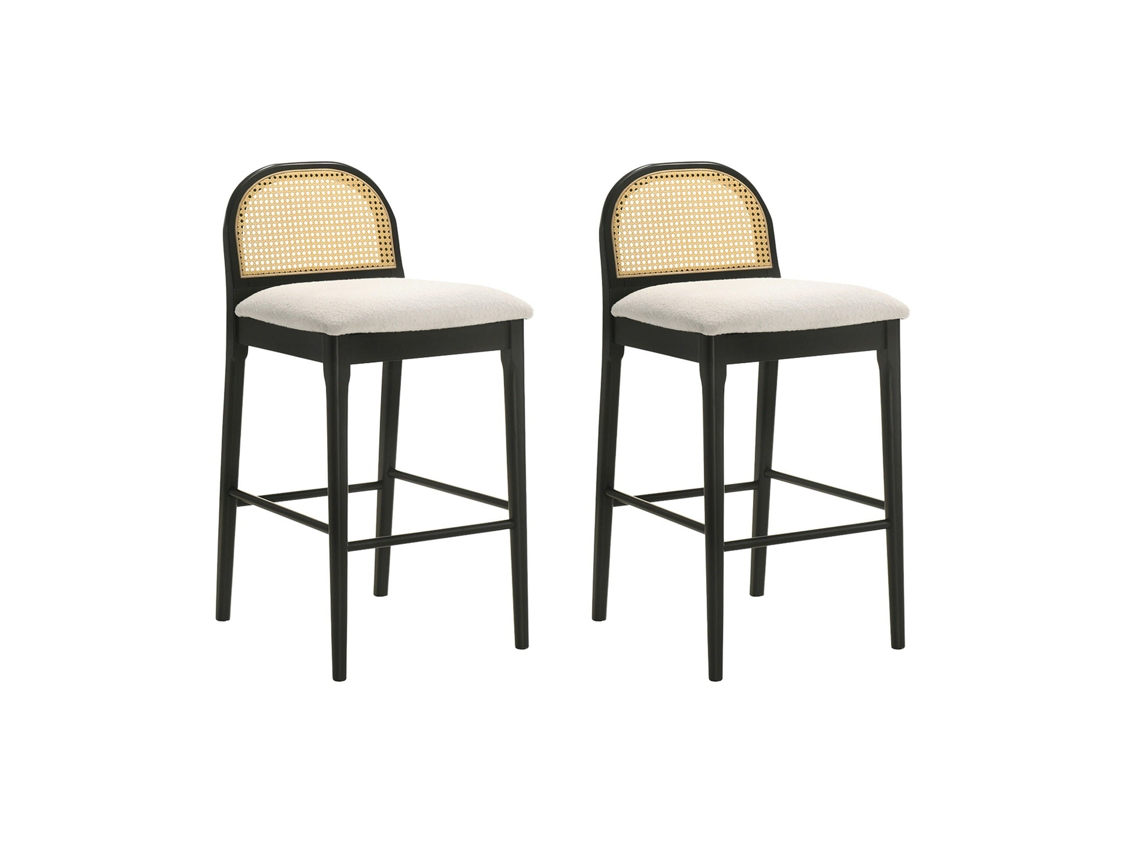 Lucio - Modern Farmhouse Wood Bar Height Kitchen Bar Stool
