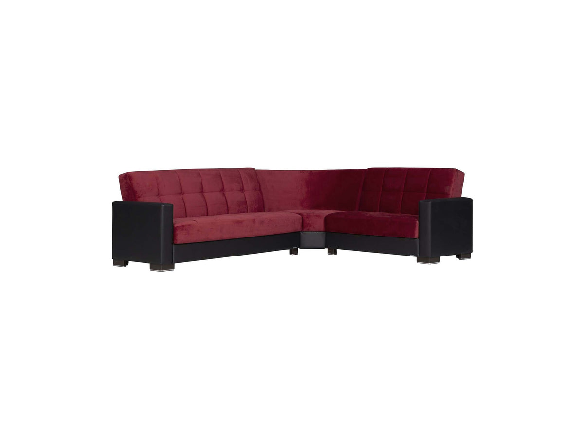 Ottomanson Armada - Upholstered Convertible Sectional With Storage - Microfiber