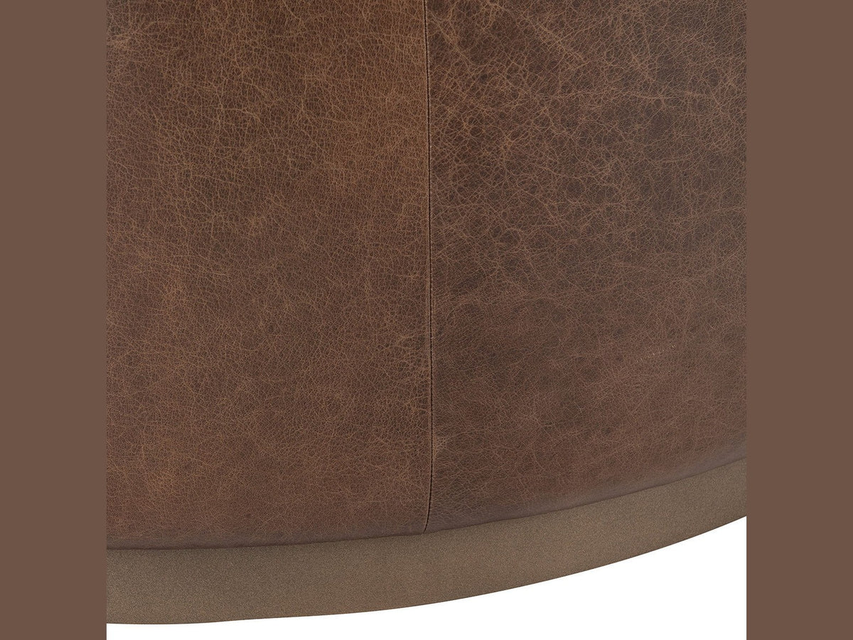 Clair - Leather Round Table