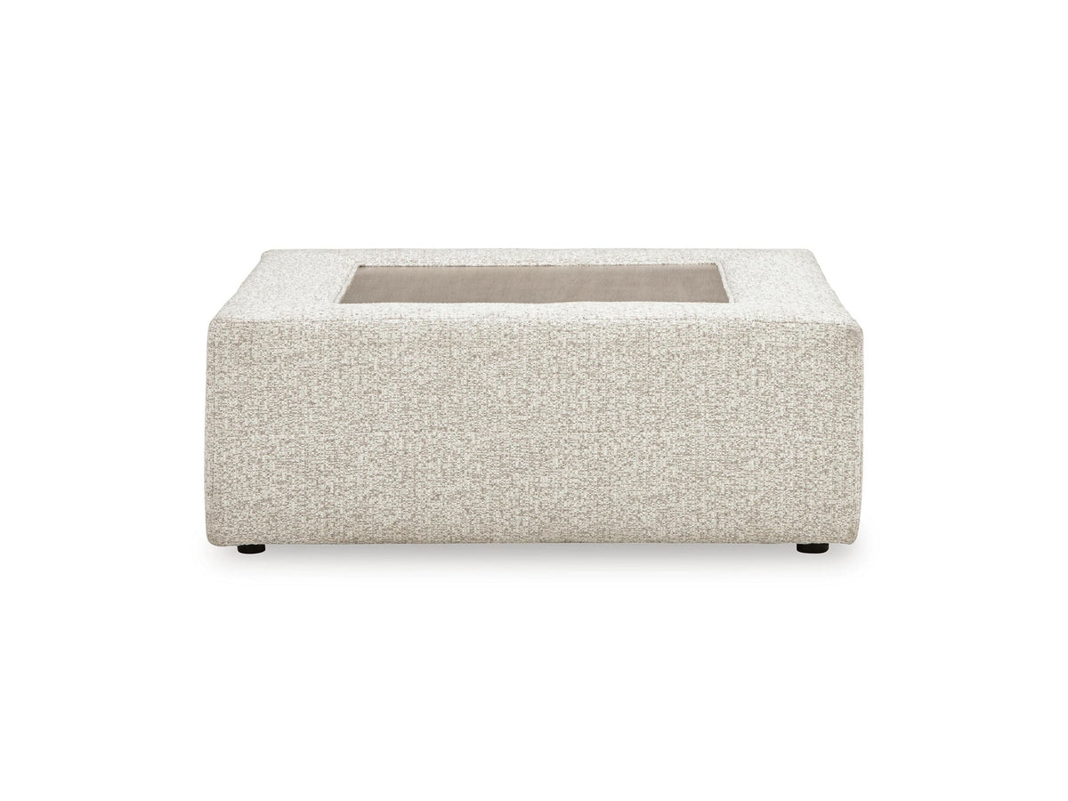 Ashbourne Estate - Oversized Accent Ottoman - Snowstone