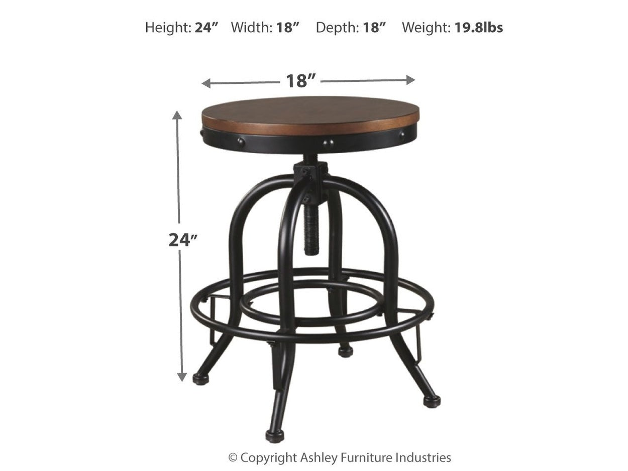 Valebeck - Swivel Barstool (Set of 2)