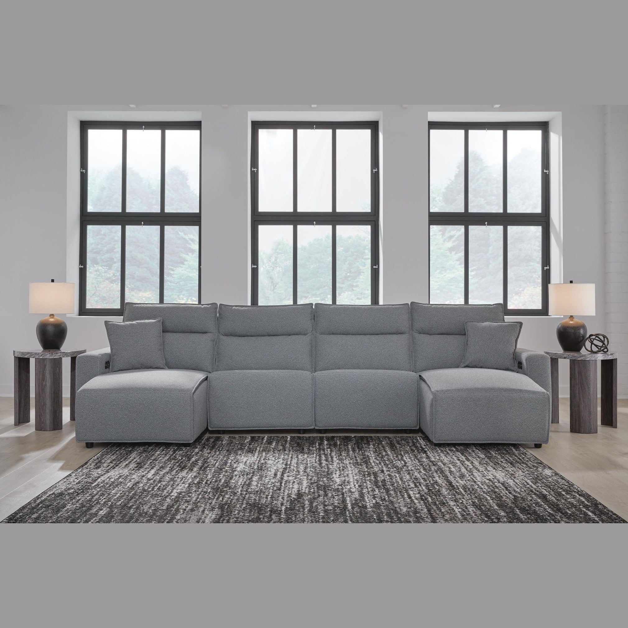 Modmax II - Reclining Sectional - Salt And Pepper