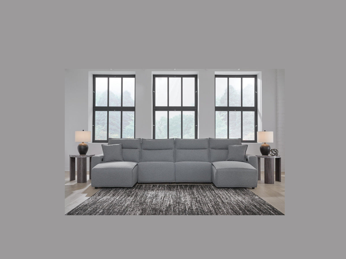Modmax II - Reclining Sectional - Salt And Pepper