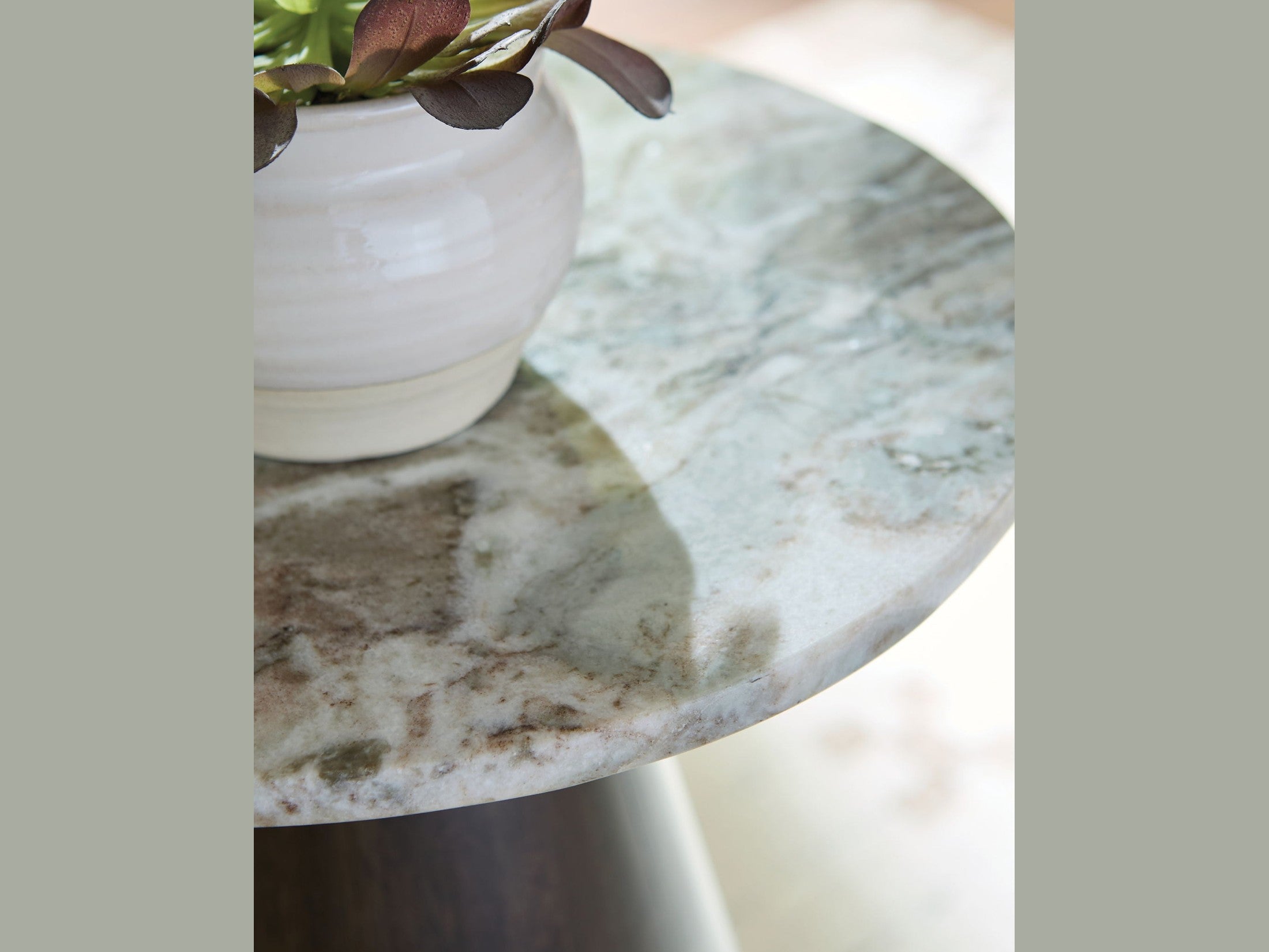 Waltnor - Accent Table - Gray / White / Brown