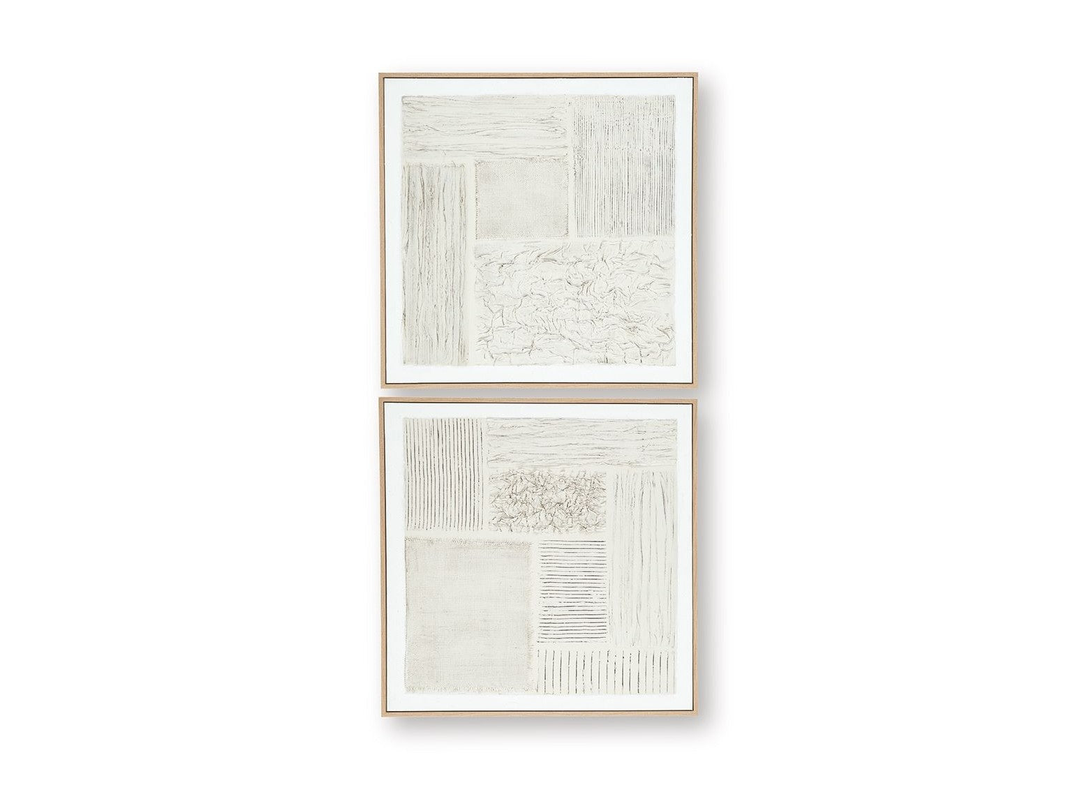 Andorfield - Wall Art Set (Set of 2) - Beige / Black / White