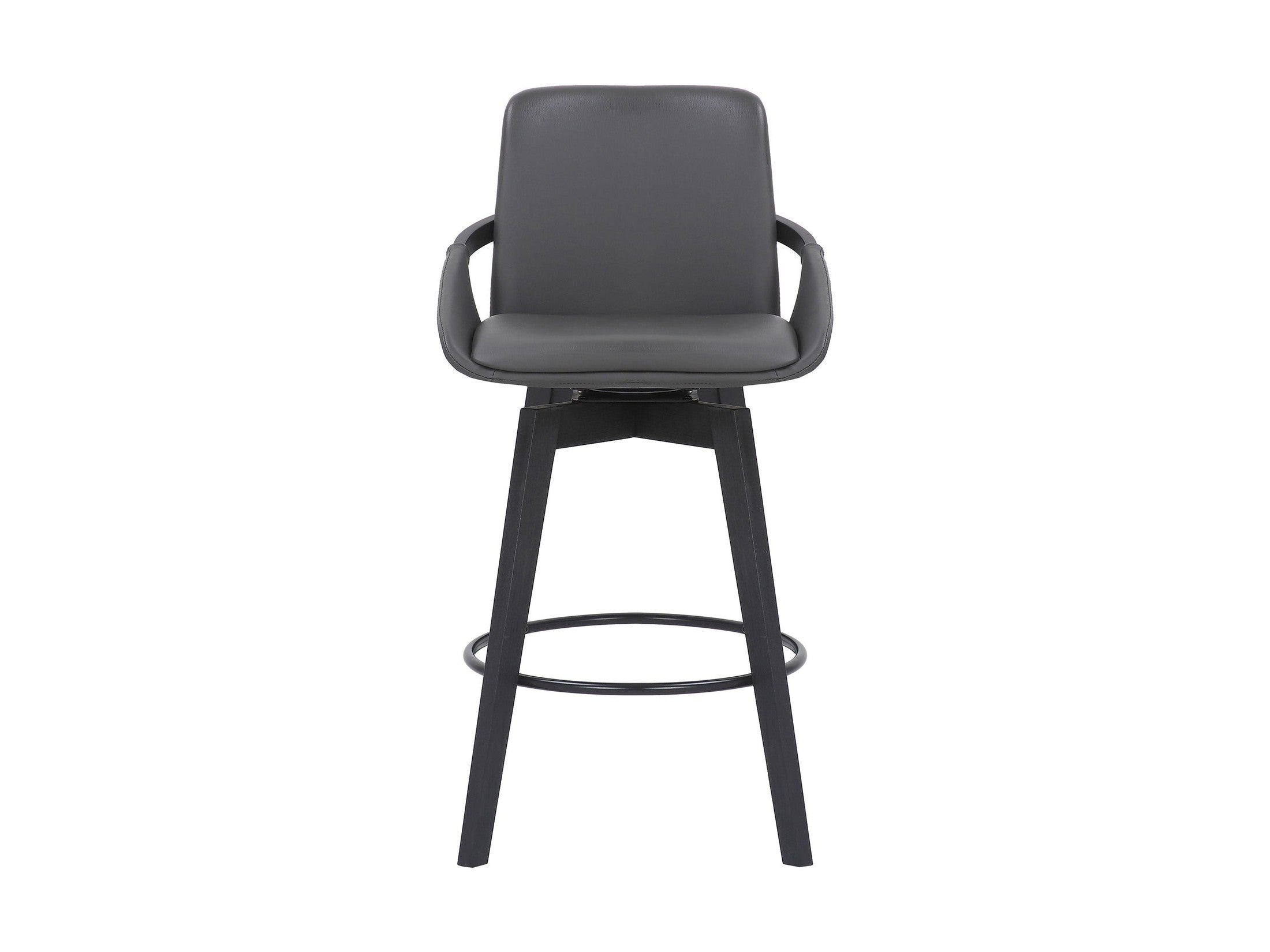 Baylor - Swivel Bar Stool With Black Frame