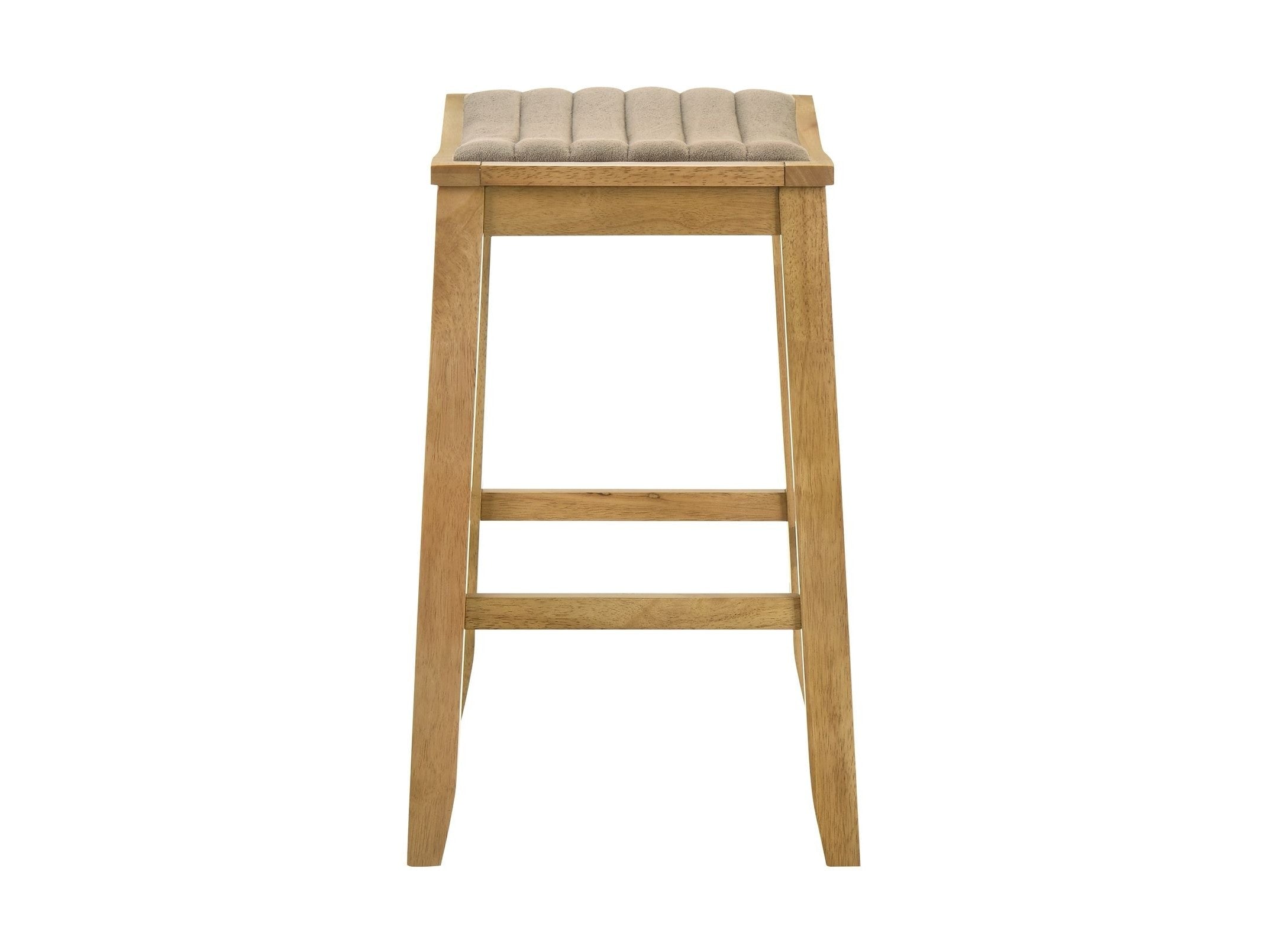 Iyani - Coastal Modern Wood Counter Height Kitchen Bar Stool