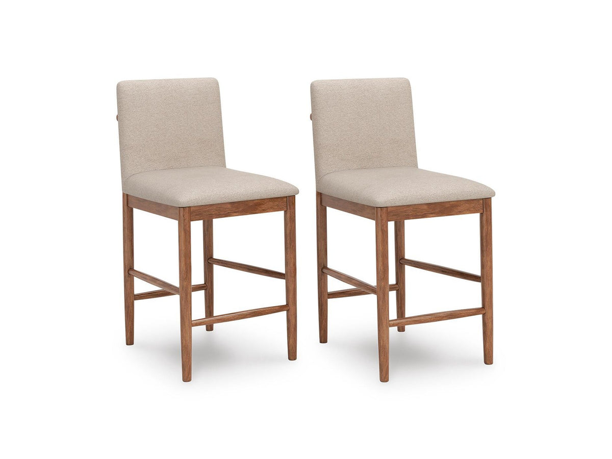 Isanti - Upholstered Barstool (Set of 2) - Light Brown