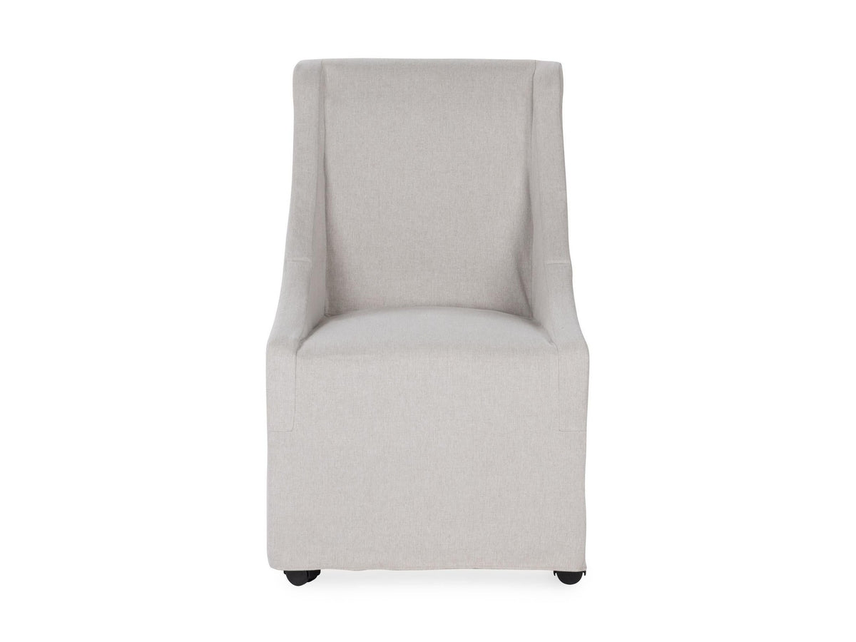 Warwick - Upholstered Rolling Dining Chair