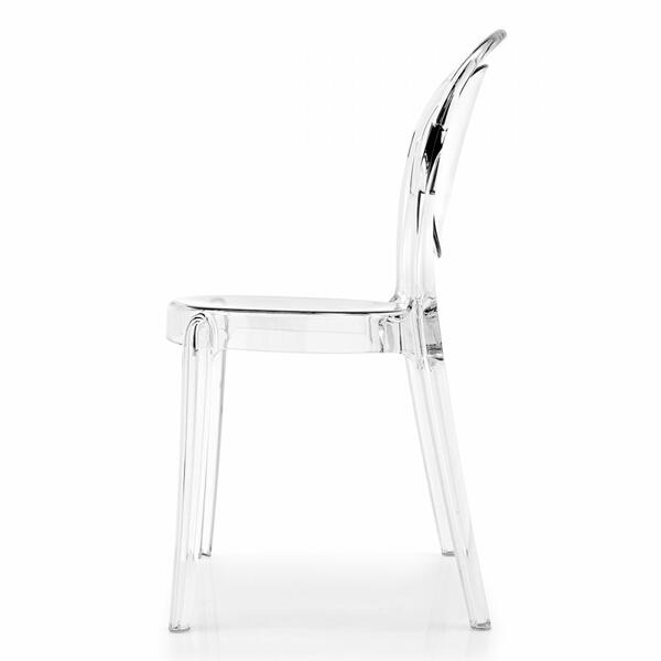 Calligaris Parisienne Polycarbonate Stackable Chair Suitable For Outdoor Use | Quick Ship