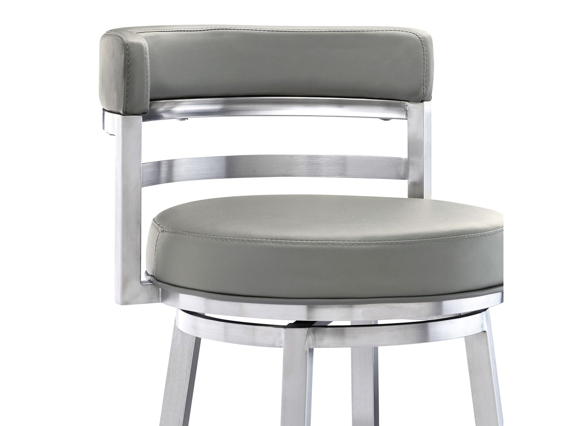Madrid - Swivel Stainless Steel Bar Stool
