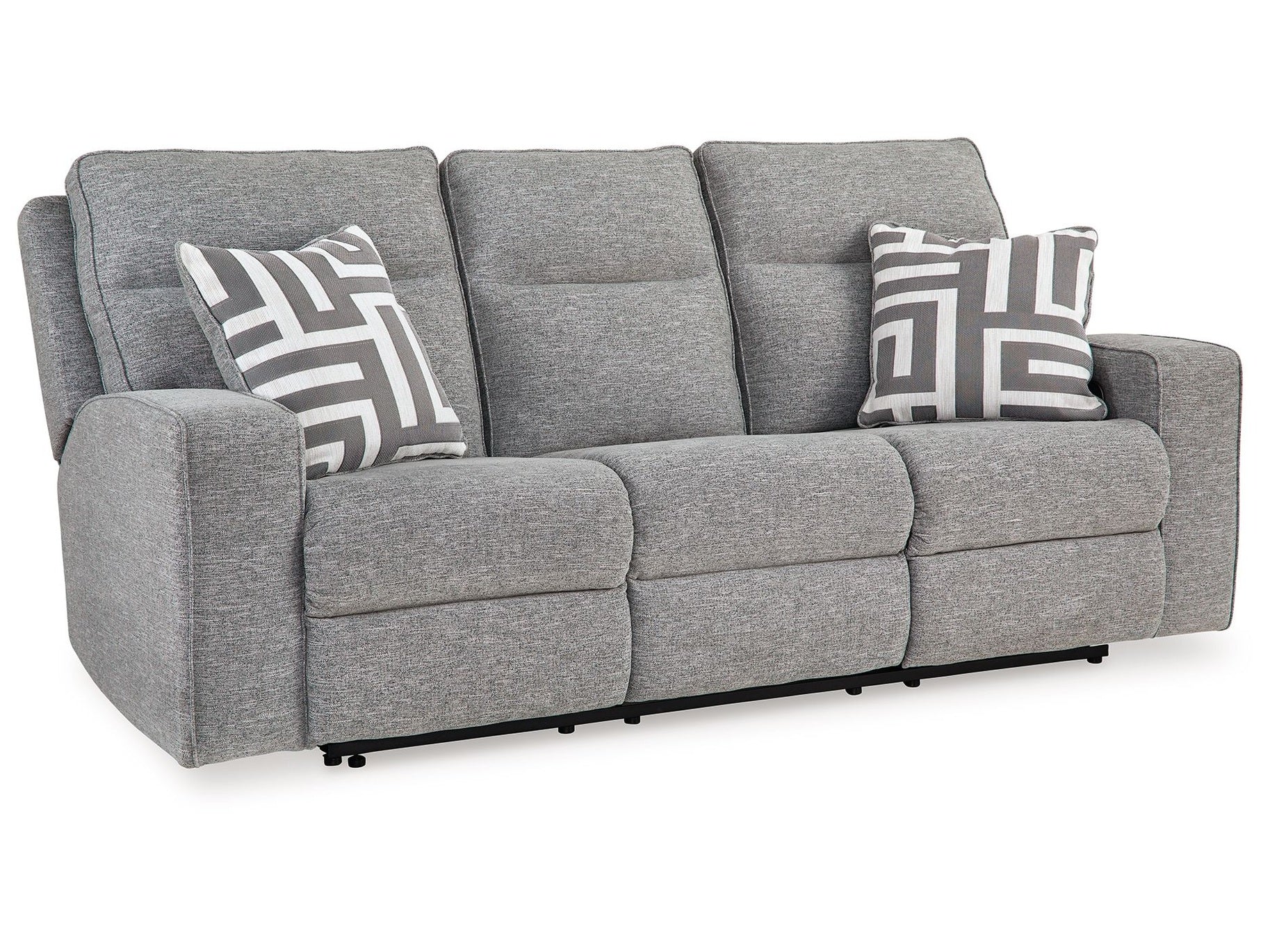 Biscoe - Power Reclining Sofa With Adj Headrest - Pewter