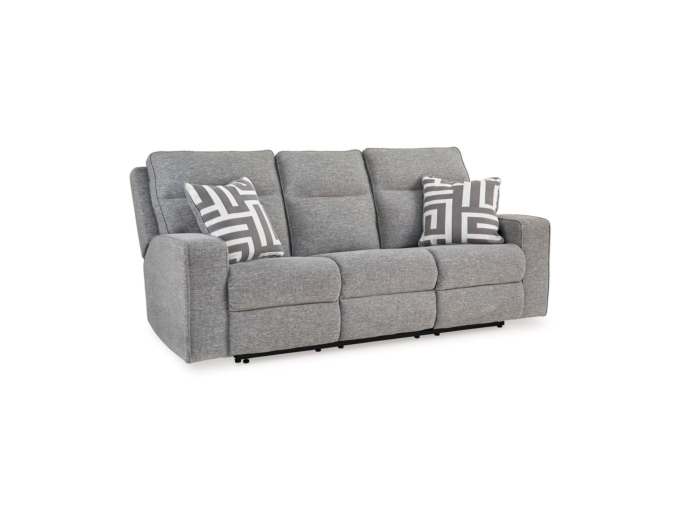 Biscoe - Power Reclining Sofa With Adj Headrest - Pewter