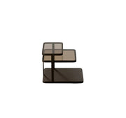 Elite Modern Quatro End Table, All Glass Top