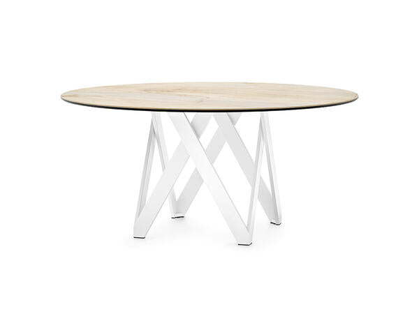 Calligaris Cartesio 4092-FD140 Modern Table with a non-extending round top | Quick Ship