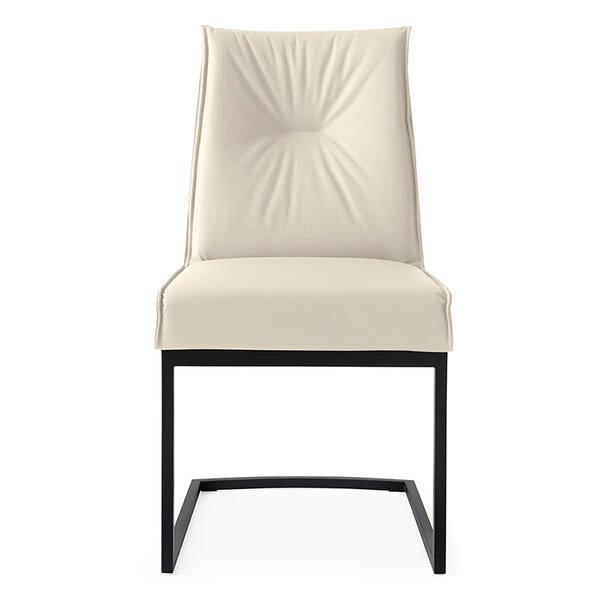 Calligaris Romy Upholstered Chair with Plush Seat and Cantilever Base | Quick Ship