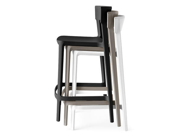 Calligaris Skin CS-1843 stackable polypropylene stool | Quick Ship