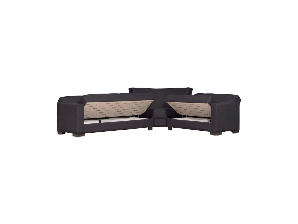 Ottomanson Armada - Upholstered Convertible Sectional With Storage - Polyester
