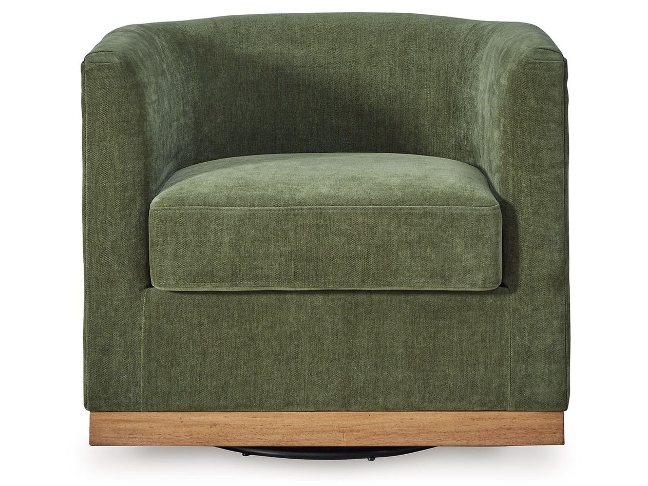 Jersonlow - Swivel Chair - Forest Green
