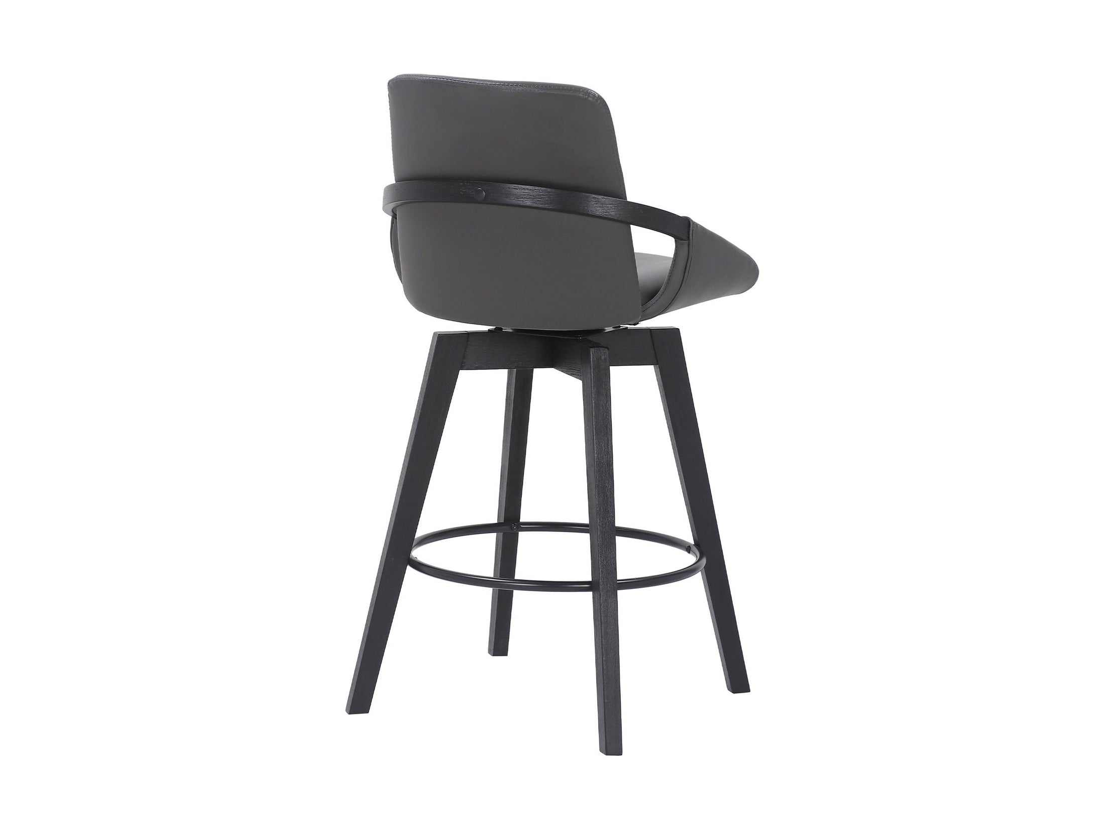 Baylor - Swivel Bar Stool With Black Frame