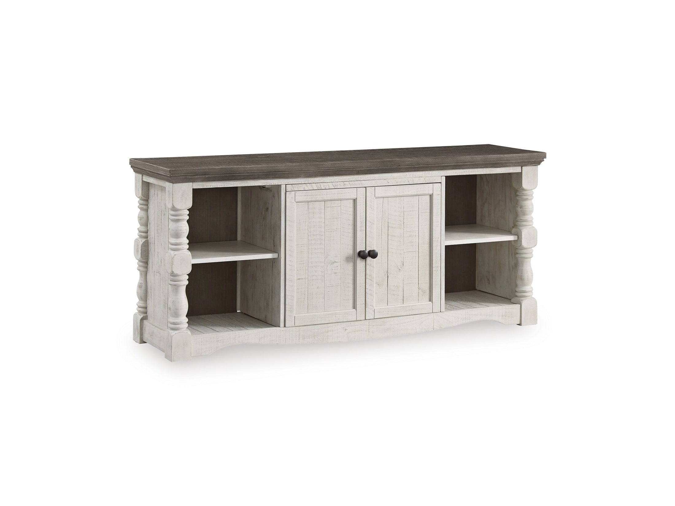 Havalance - Extra Large TV Stand - 2 Doors - Brown / Beige