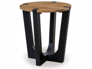 Hanneforth - Round End Table - Brown