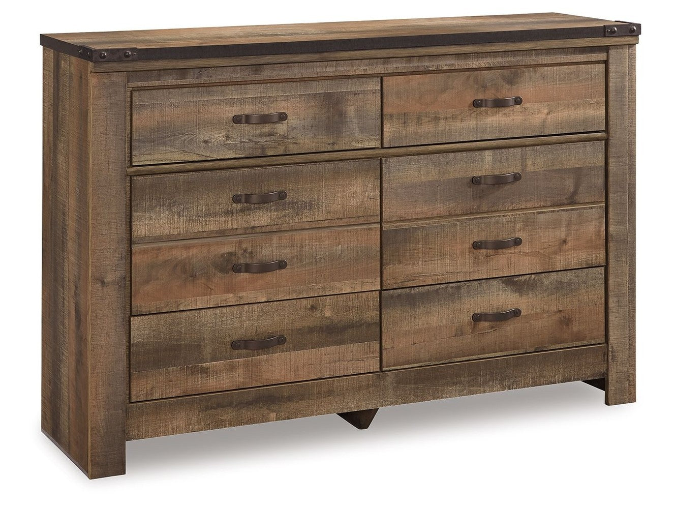 Trinell - Six Drawer Dresser - 61.34" x 15.98" x 42.99" - Brown Dark