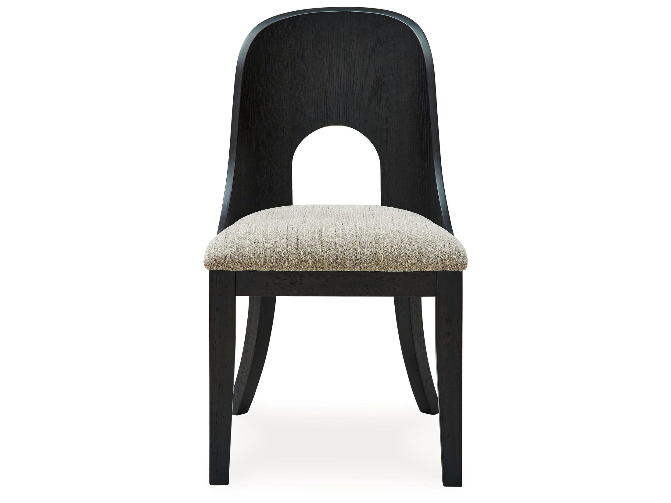 Rowanbeck - Dining Upholstered Side Chair (Set of 2) - Gray / Black
