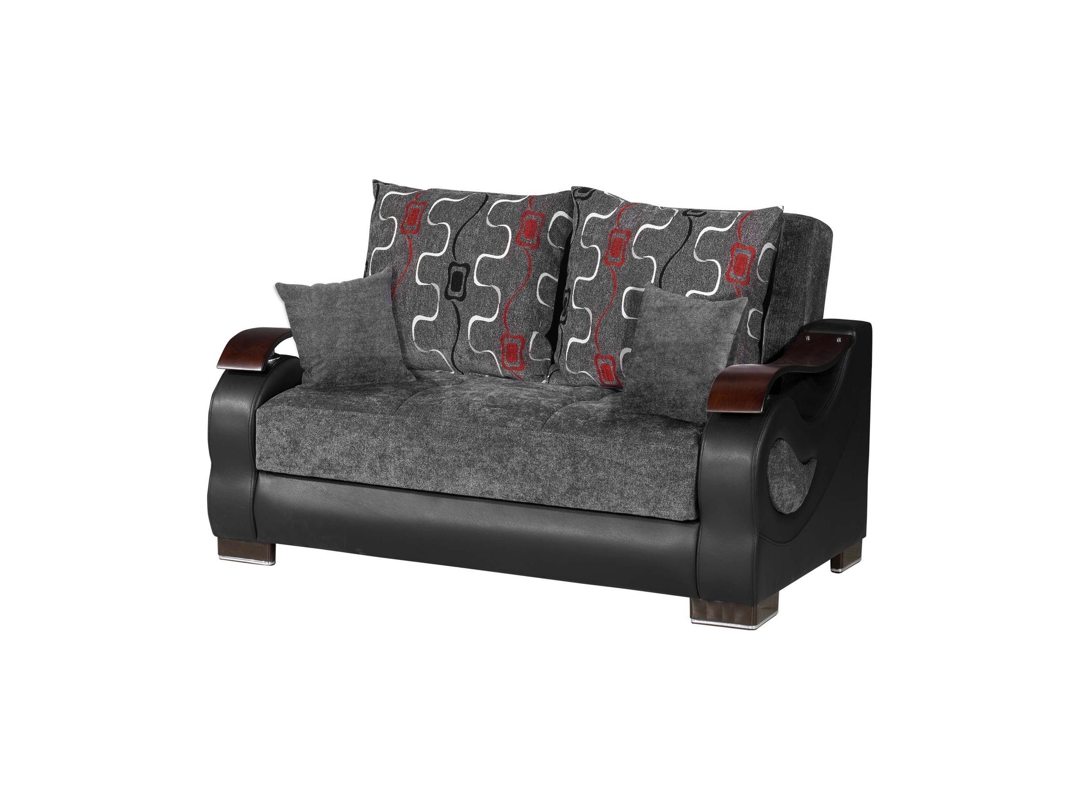 Ottomanson Metroplex - Upholstered Convertible Loveseat With Storage