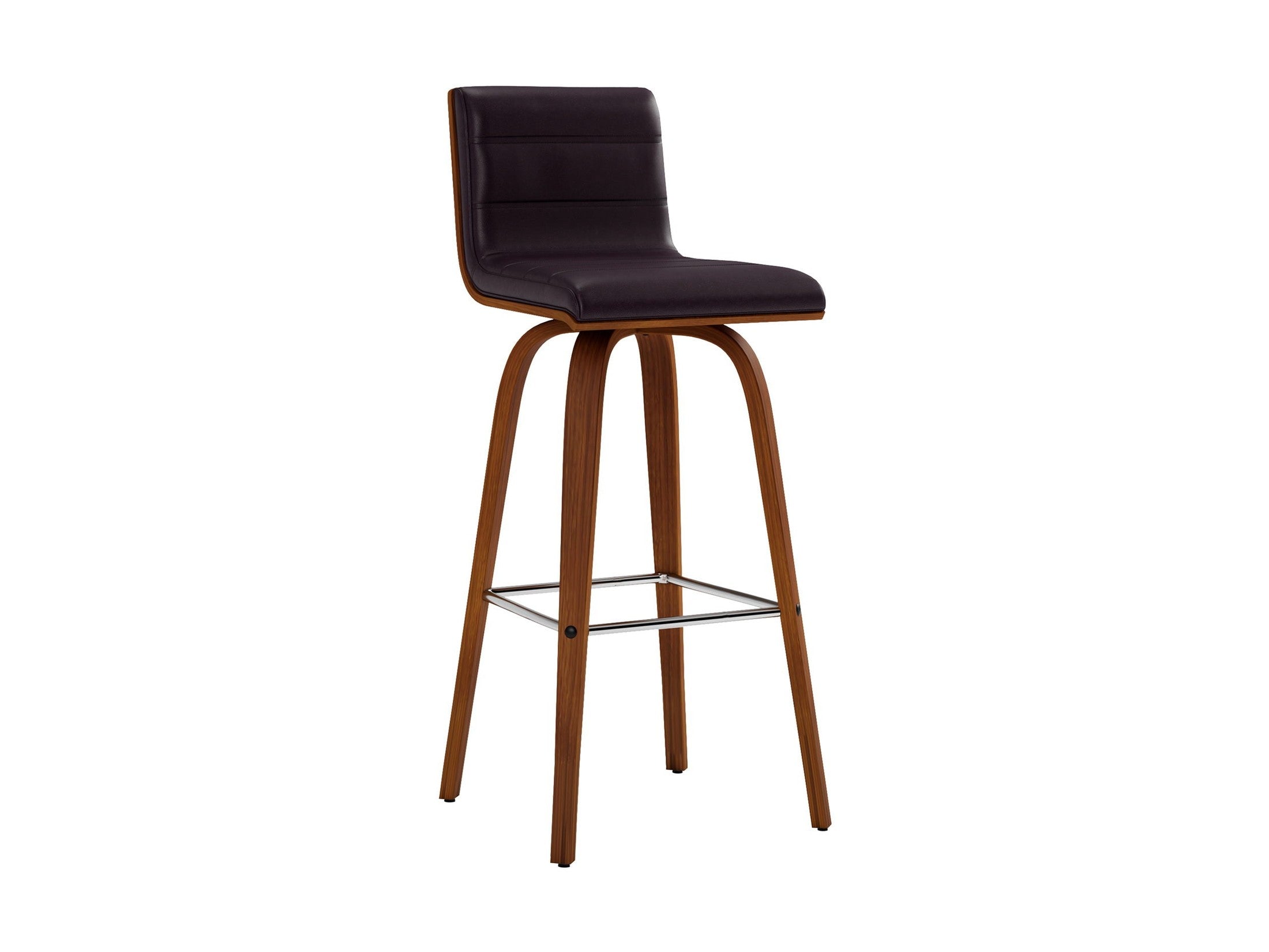 Vienna - 30" Swivel Bar Stool - Walnut Wood