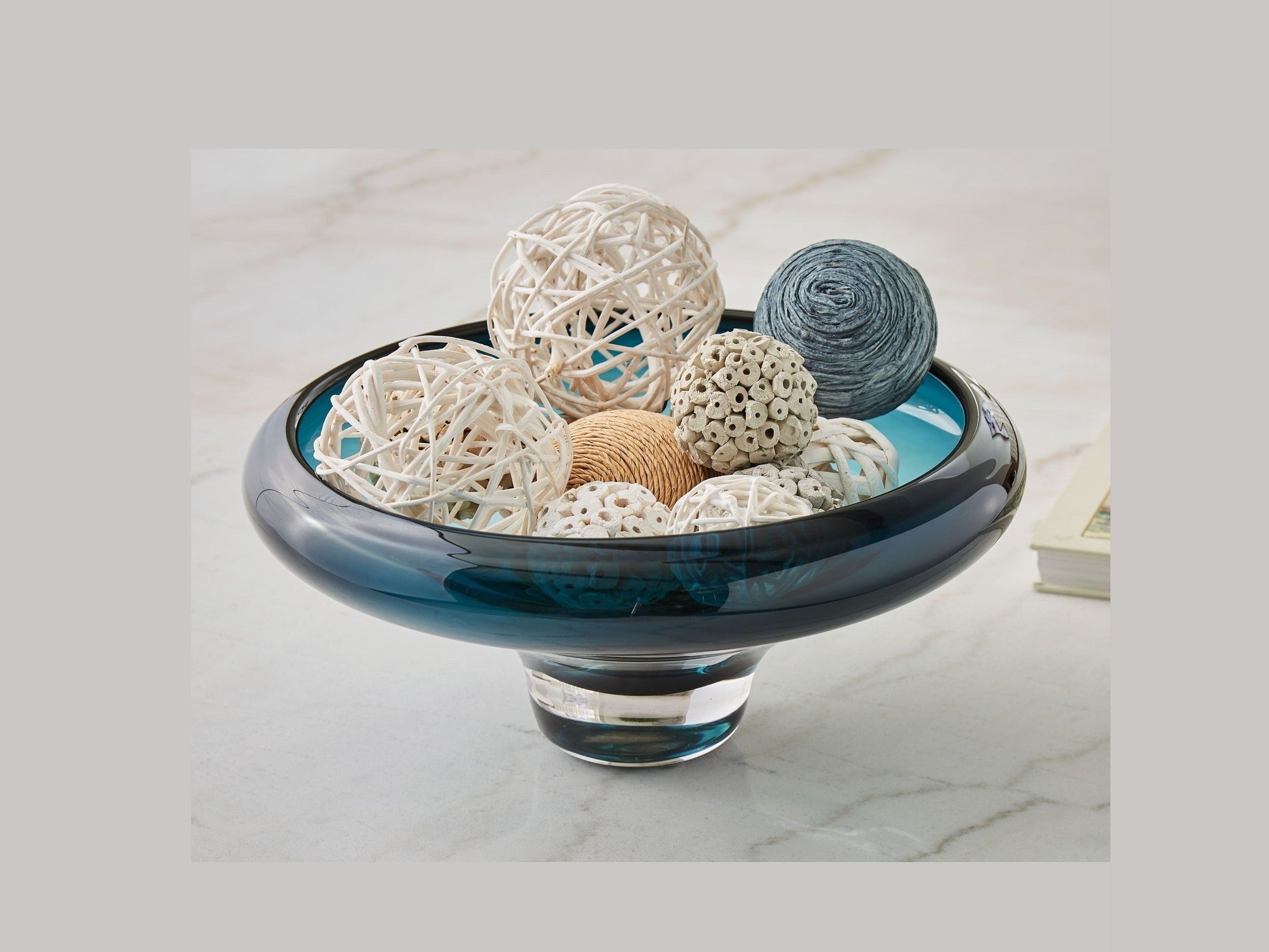 Vallborough - Bowl - Teal Blue