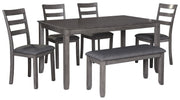Bridson - RECT DRM Table Set (Set of 6) - Gray