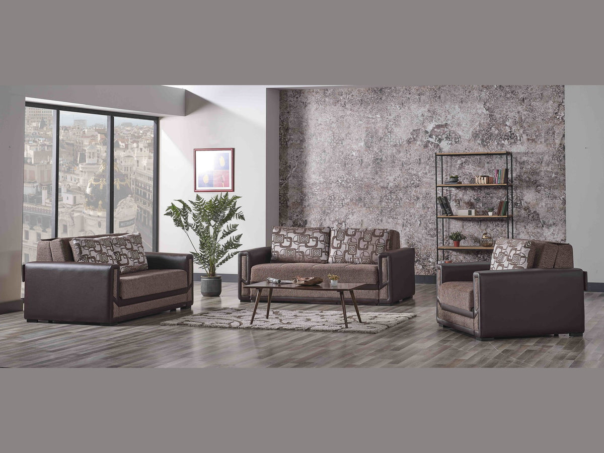Ottomanson Mondomax - Upholstered Convertible Sofabed With Storage