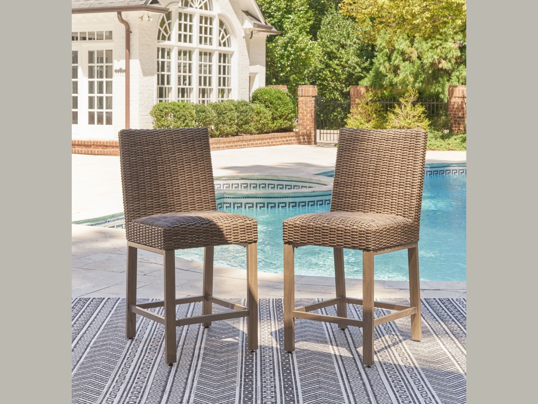 Walton Bridge - Barstool (Set of 2) - Driftwood