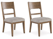 Cabalynn - Dining Uph Side Chair (Set of 2) - Oatmeal / Light Brown