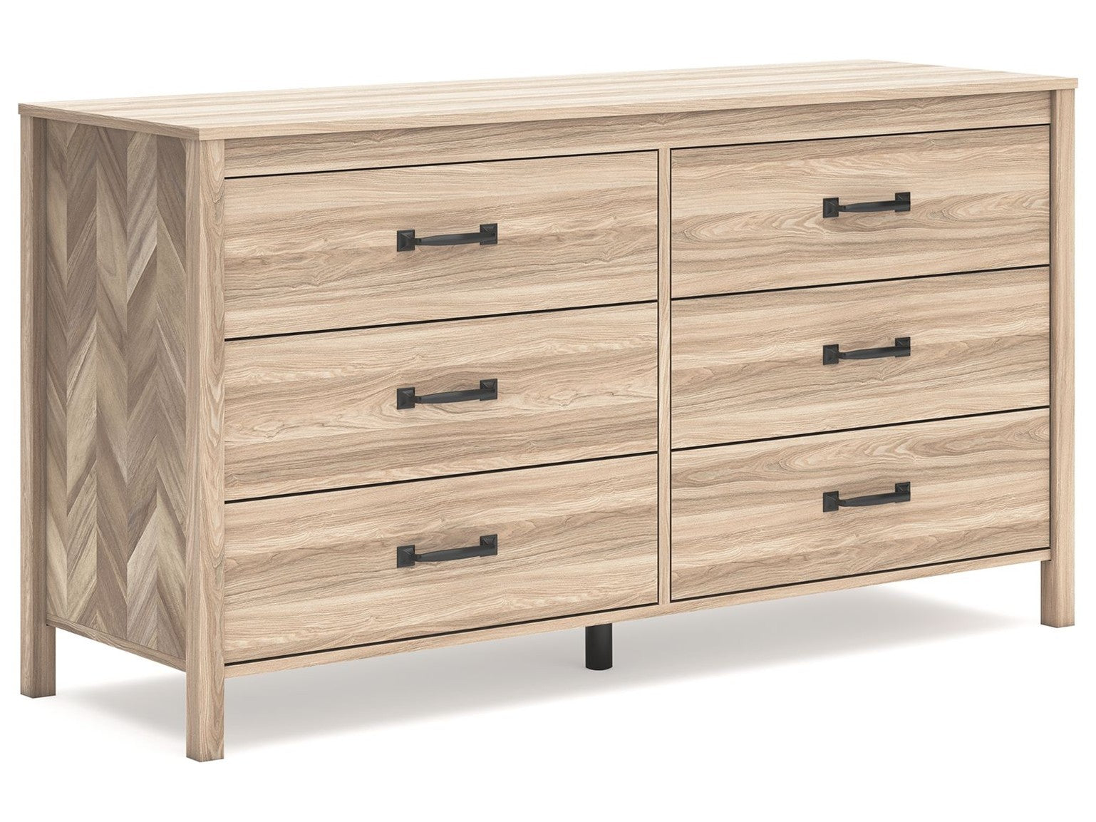 Battelle - Six Drawer Dresser - Tan