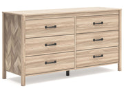 Battelle - Six Drawer Dresser - Tan