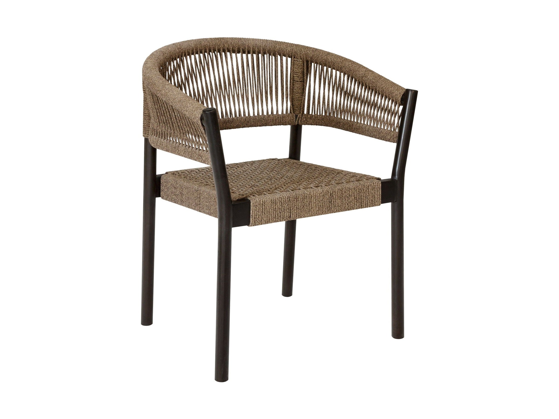 Doris - Outdoor Patio Dining Chair (Set of 2) - Dark Eucalyptus / Truffle