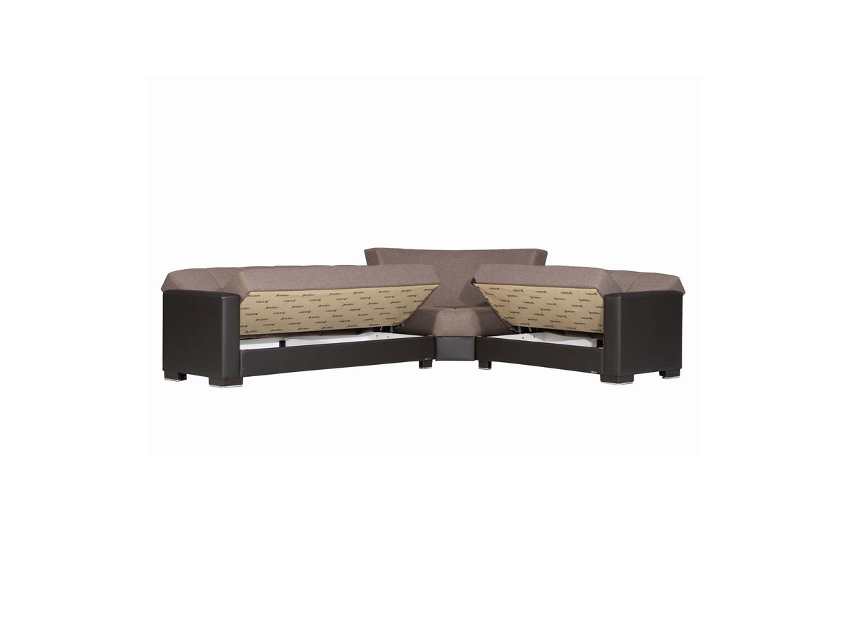 Ottomanson Armada - Upholstered Convertible Sectional With Storage - Polyester