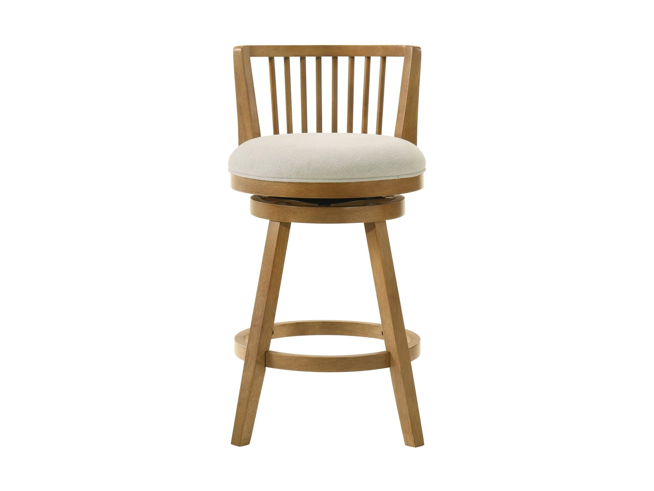 Harper - 26" Amber Glow Counter Height Rubberwood Swivel Barstool