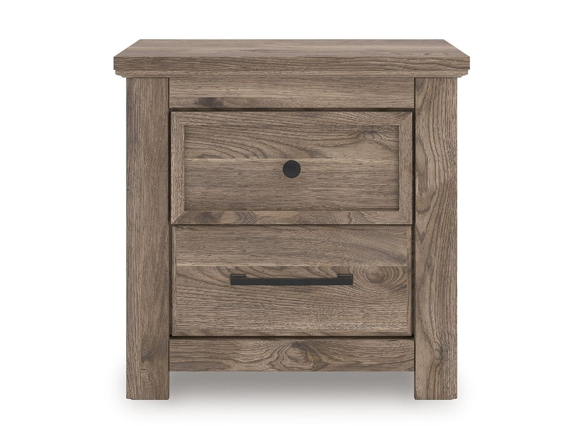 Rusticott - Two Drawer Night Stand - Brown