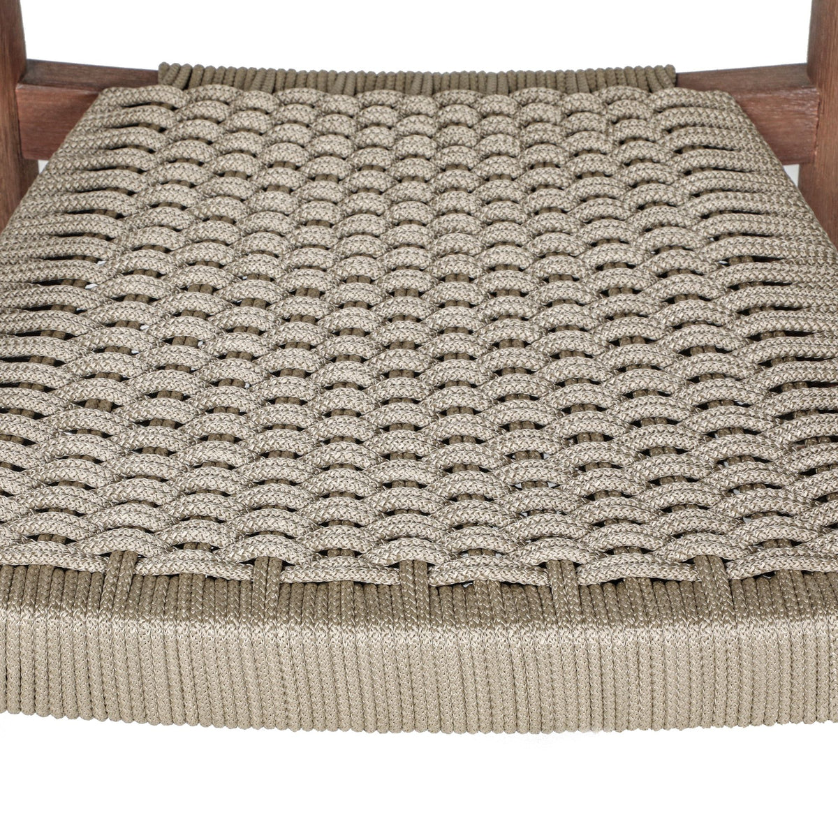 Cove - Eucalyptus & Rope 5-Piece Outdoor Dining Set - Brown & Almond milk
