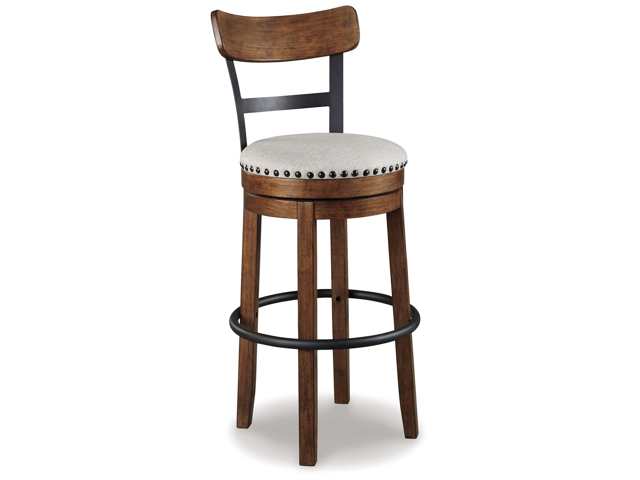 Valebeck - Tall Upholstered Swivel Barstool