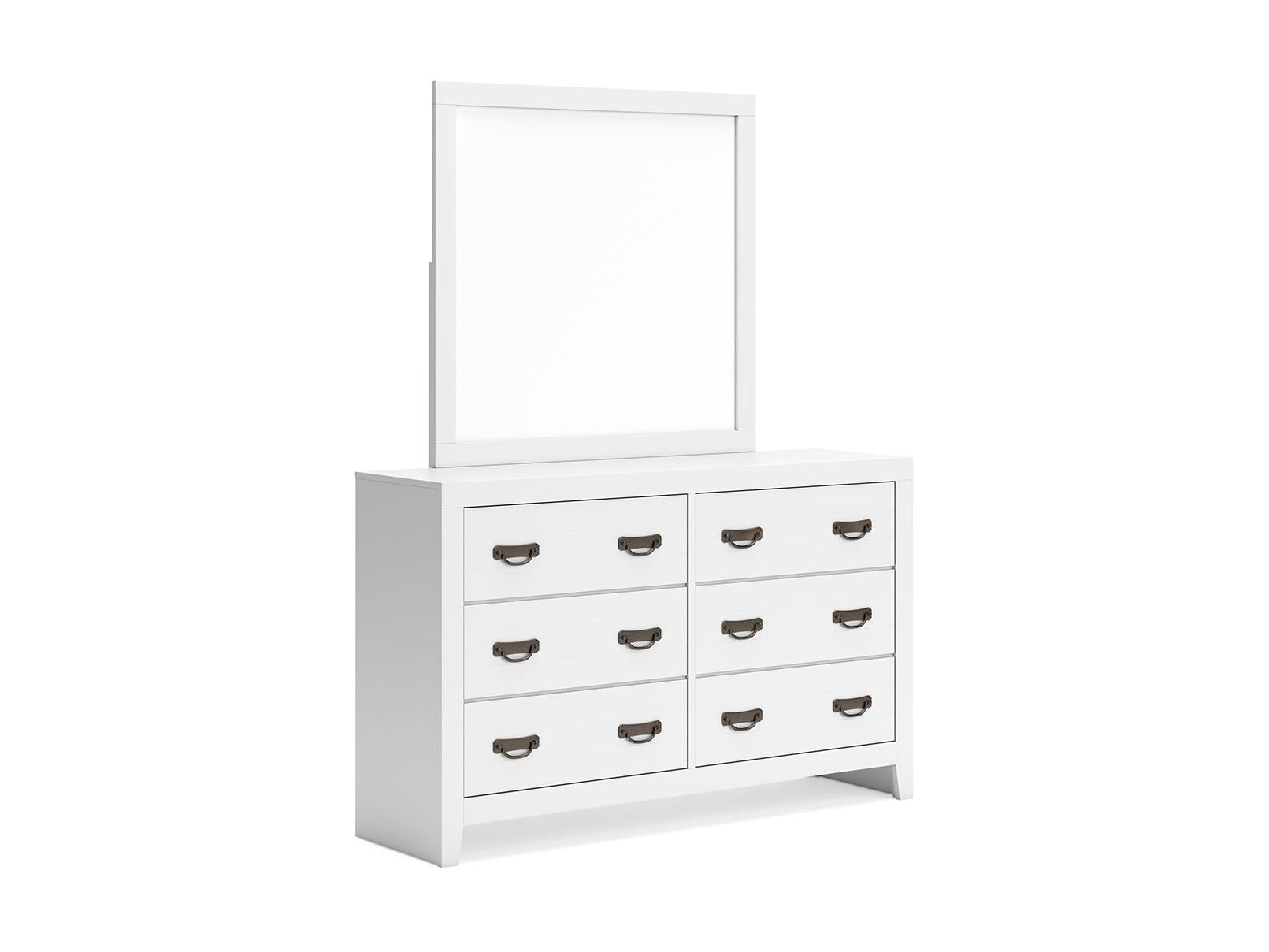 Binterglen - Dresser And Mirror - White