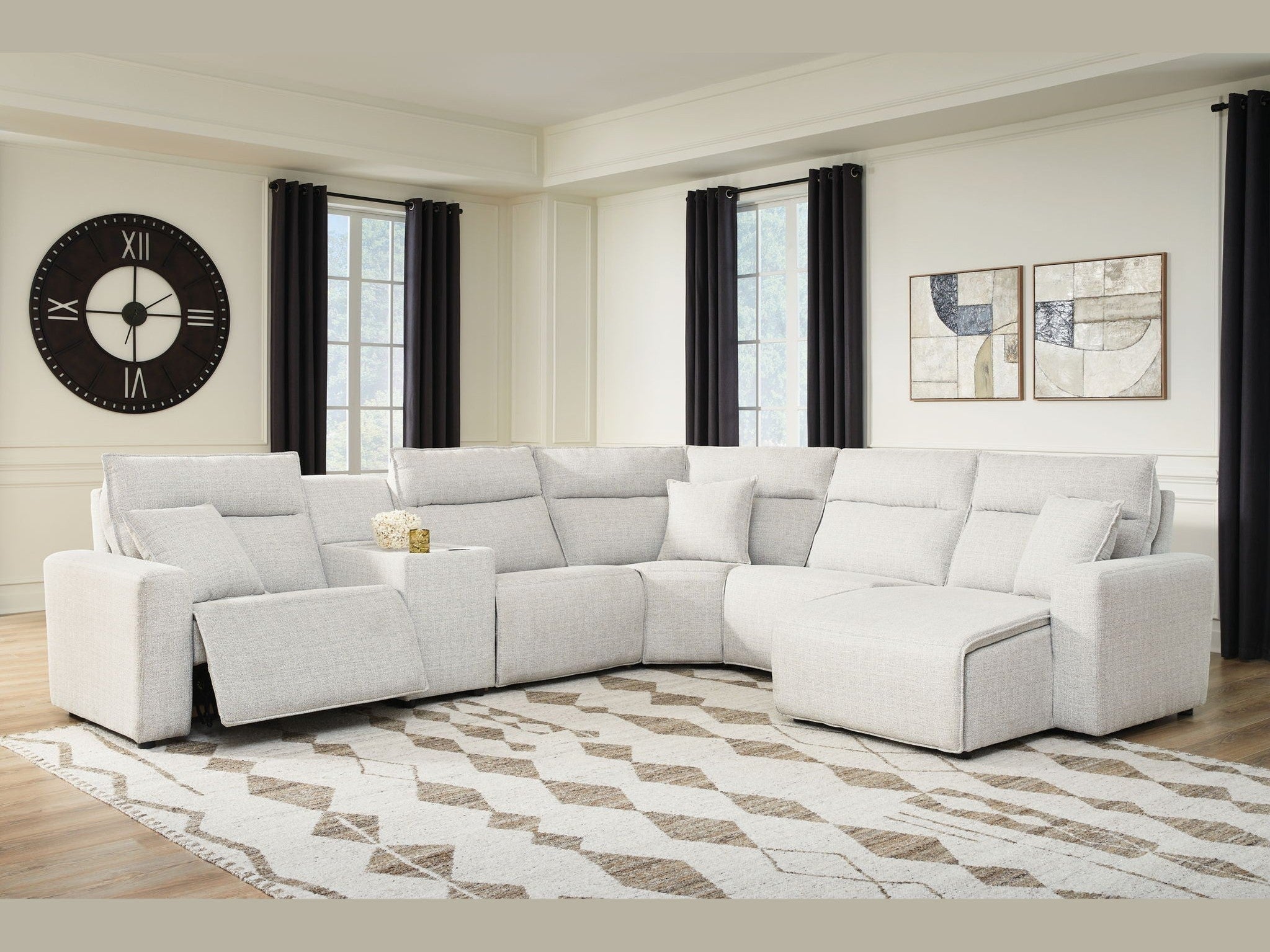 Modmax II - Reclining Sectional - Stone