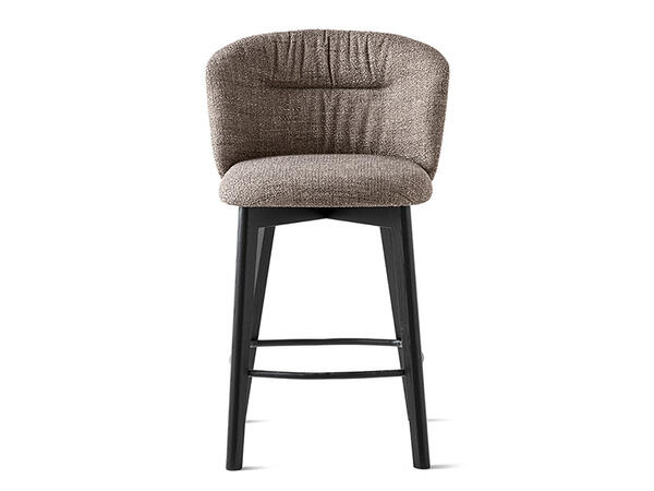 Calligaris Sweel CS-2215 plush upholstered Counter Stool with wooden frame | Quick Ship