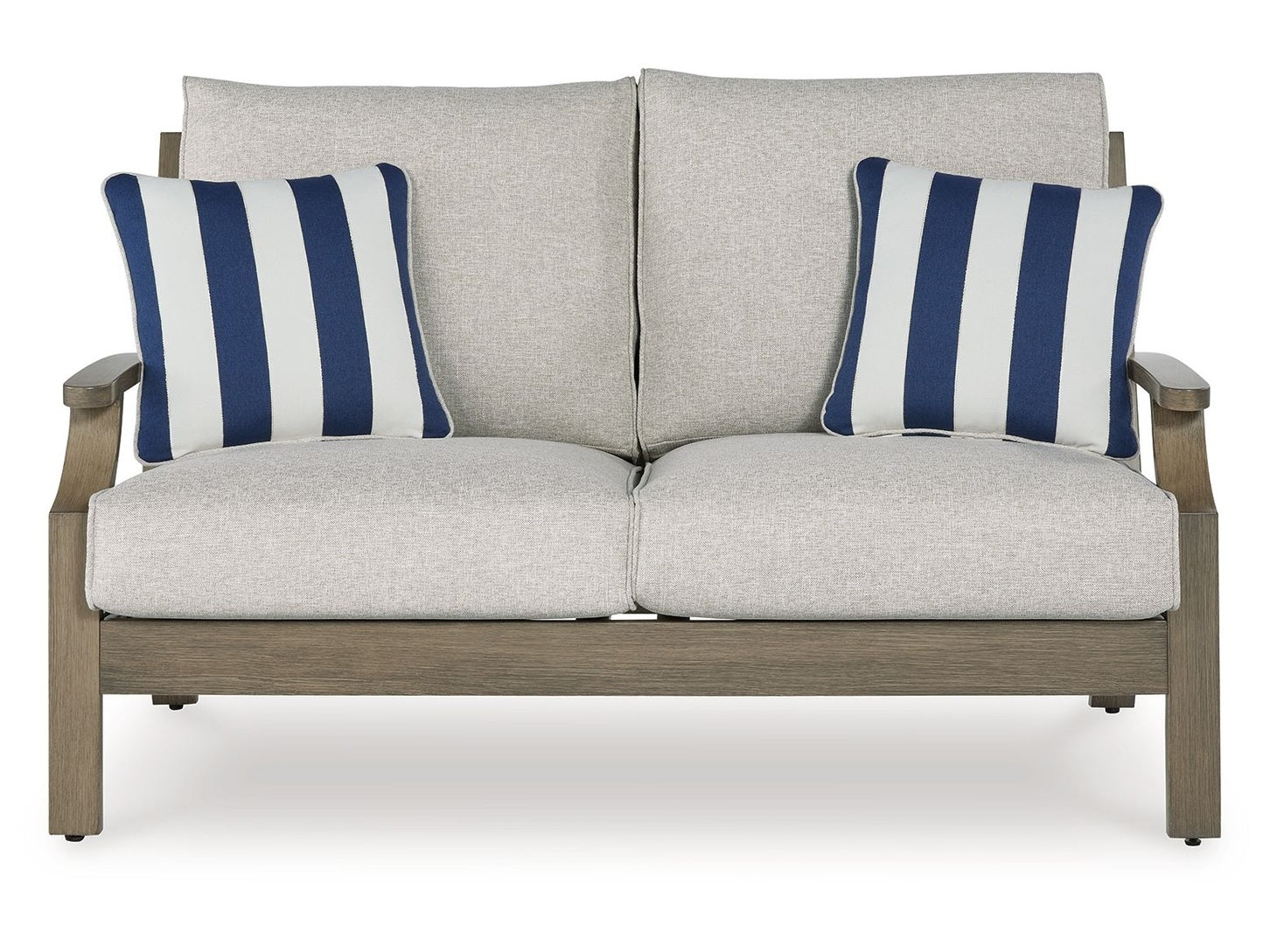 Rainier Ranch - Loveseat With Cushion - Brown / Beige