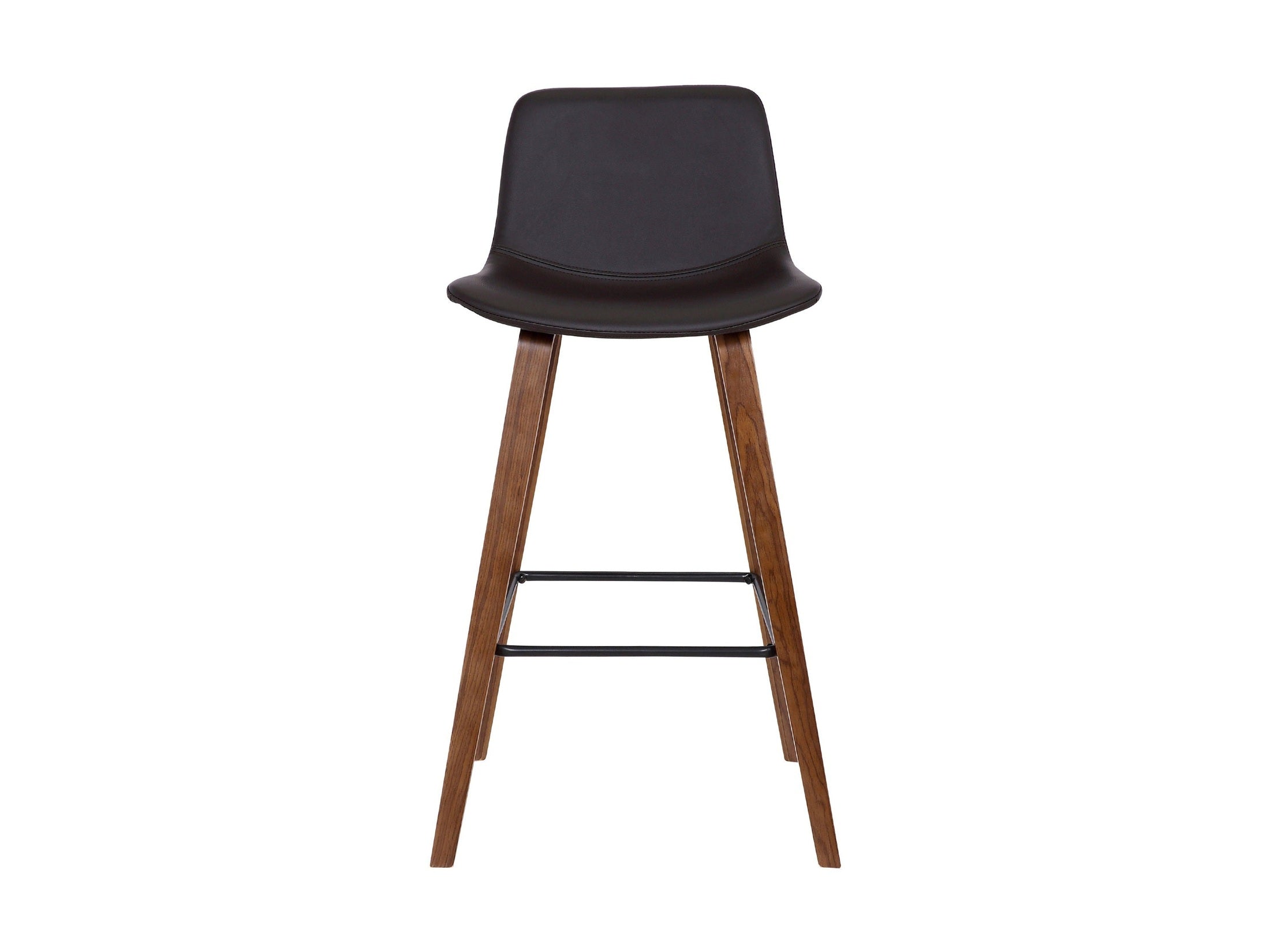 Maddie - 26" Contemporary Barstool - Walnut / Brown